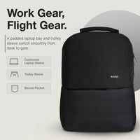 Ginza30 Backpack - padded laptop sleeve and trolley pass-through