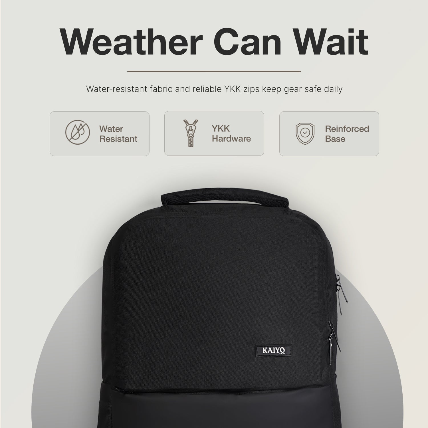 Ginza30 Backpack - water-resistant fabric and YKK hardware
