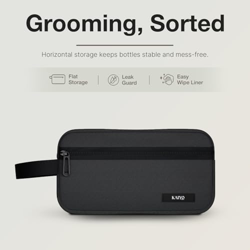Ginza Toiletry Pouch — packed with grooming kit