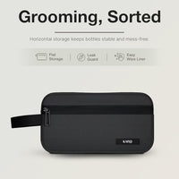 Ginza Toiletry Pouch — packed with grooming kit