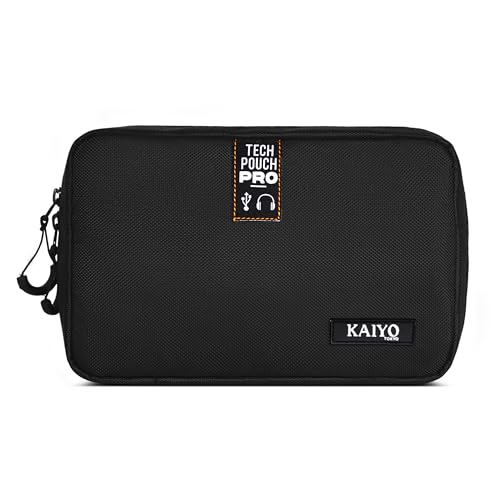 Ginza Tech Pouch Pro — opened, showing extended interior with additional dividers
