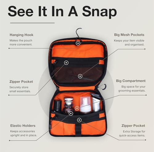 Ginza Travel Pouch — in-bag view