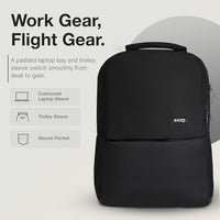 Ginza30 Backpack — anti-theft back panel zip detail