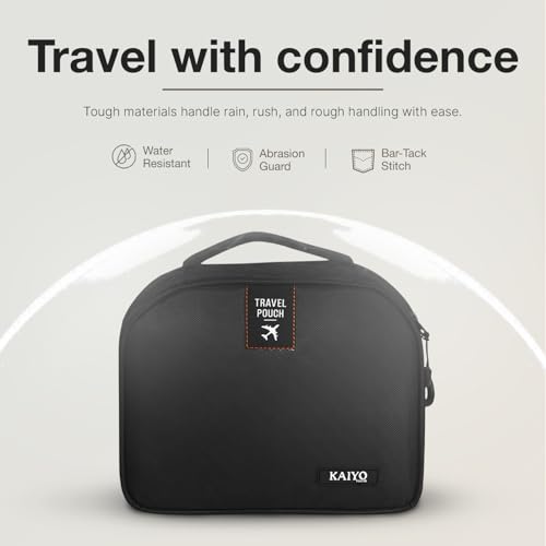 Ginza Travel Pouch — packed with mixed travel essentials