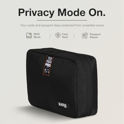 Ginza Tech Pouch Pro — packing scale reference