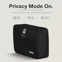 Ginza Tech Pouch Pro — packing scale reference