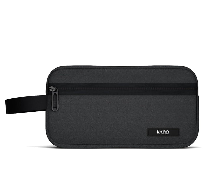 Kaiyo Tokyo Ginza Toiletry Pouch in Grey — exterior view