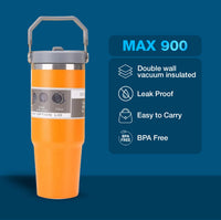 Insulated Travel Mug 900ml — straw