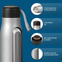 Insulated Field Bottle — matte finish detail