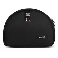 Kaiyo Tokyo Ginza Tech Pouch in black — exterior view
