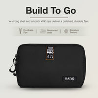 Ginza Tech Pouch Pro - reinforced shell and pro-grade YKK zips