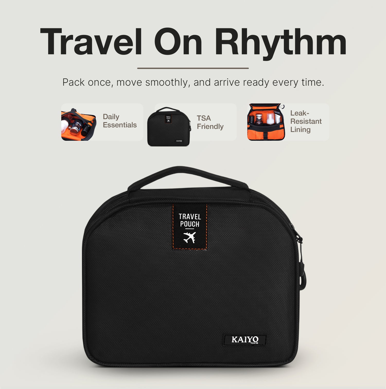 Ginza Travel Pouch - TSA-friendly pouch for travel essentials
